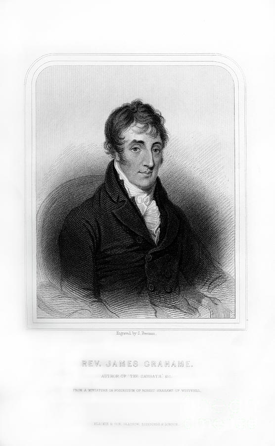 Reverend James Grahame, Scottish Poet Drawing by Print Collector