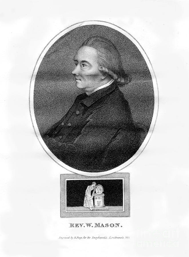 Reverend William Mason, English Poet Drawing by Print Collector