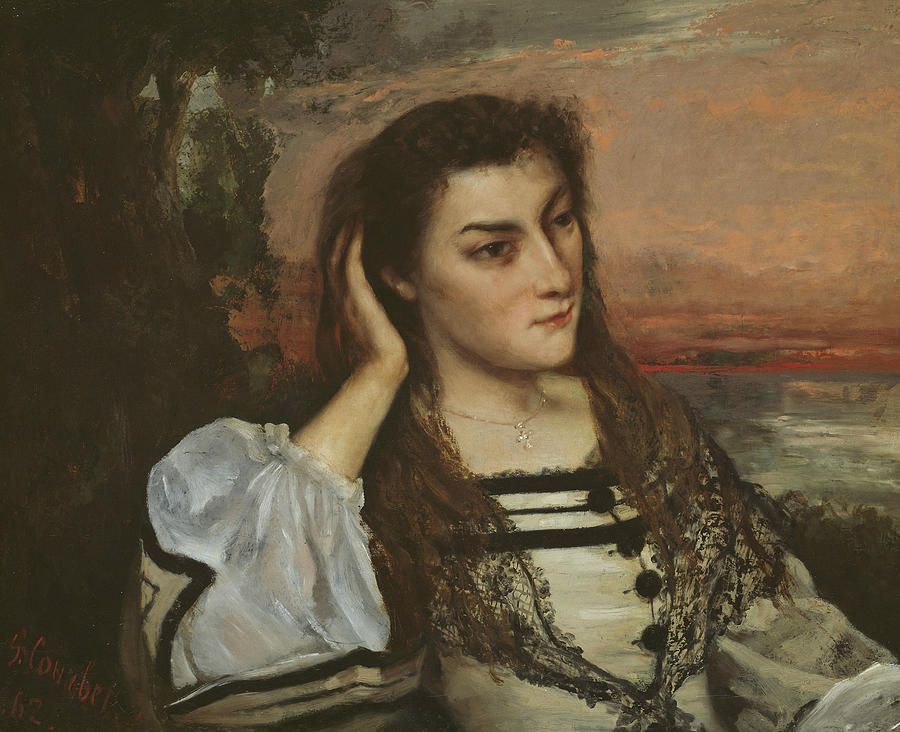 Gustave Courbet  Painting - Reverie by Gustave Courbet