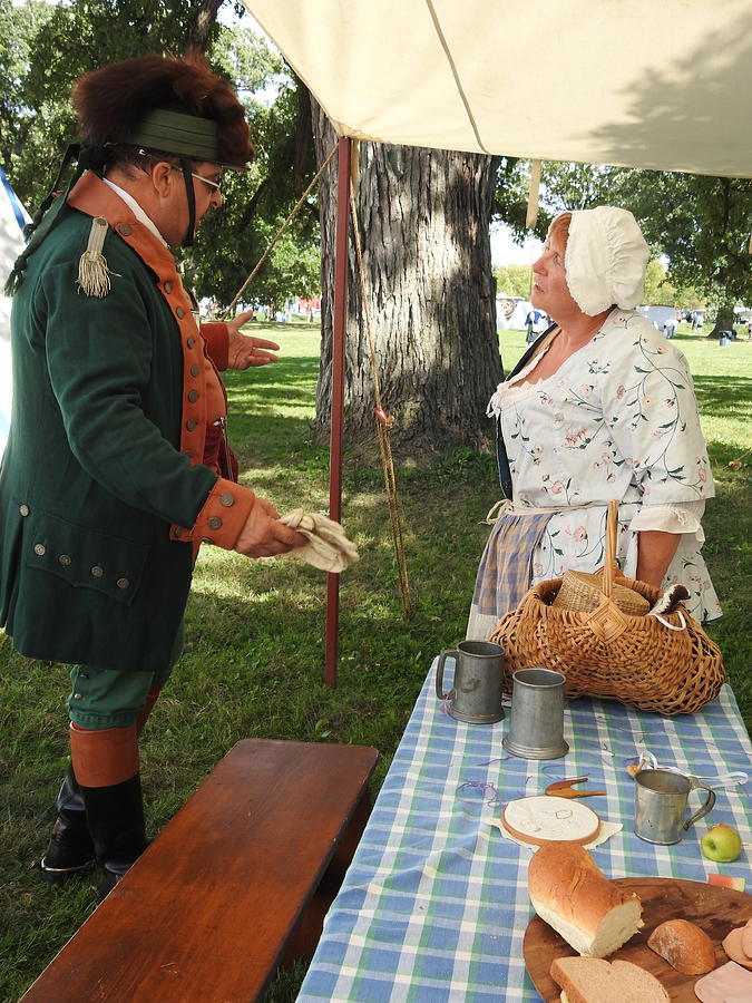 Colonial Soldier Photograph - Revolutionary War Confrontation by Barbara Ebeling Colonial Soldier Photograph - Revolutionary War Confrontation by Barbara Ebeling