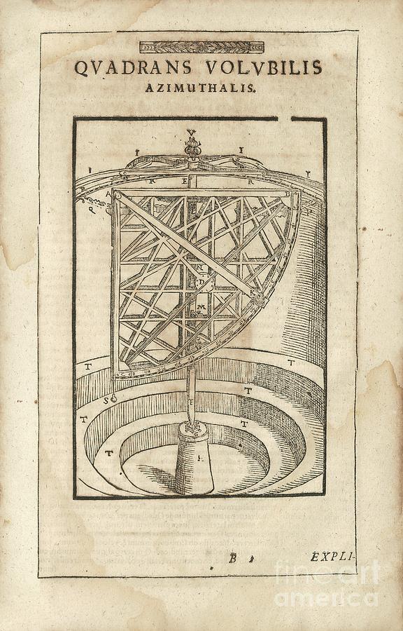 Tycho Brahe Photograph - Revolving Wooden Quadrant by Library Of Congress/science Photo Library/science Photo Library