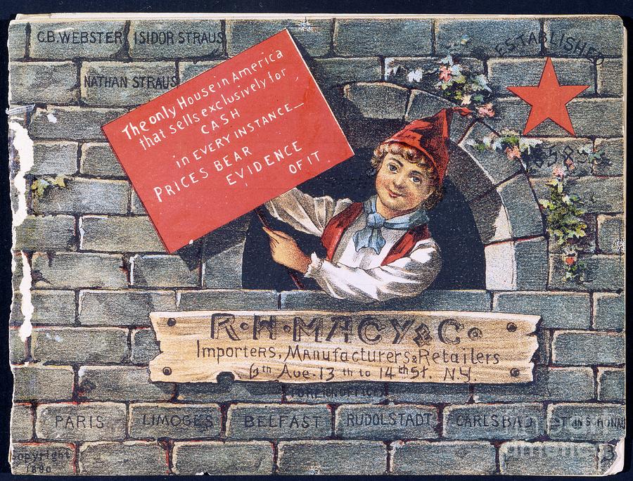 New York City Drawing - R.h. Macy & Co. Importers, Manufacturers & Retailers [catalog Front Cover], 1890 by American School