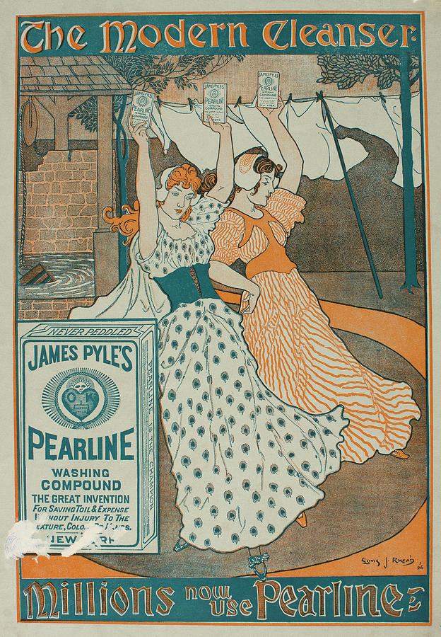 Rhead Louis John  James Pyles Pearline 1896 Painting