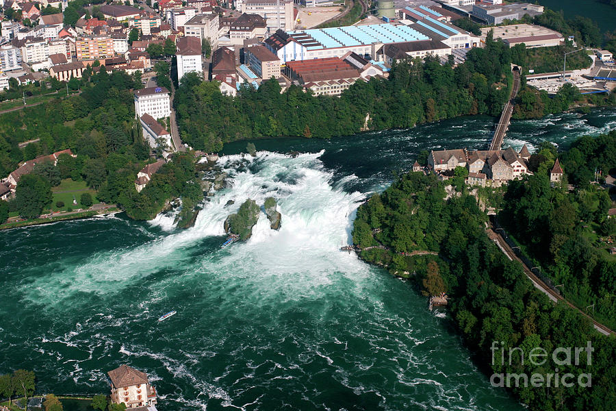 Rheinfall Waterfall Photograph by Michael Szoenyi/science Photo Library ...