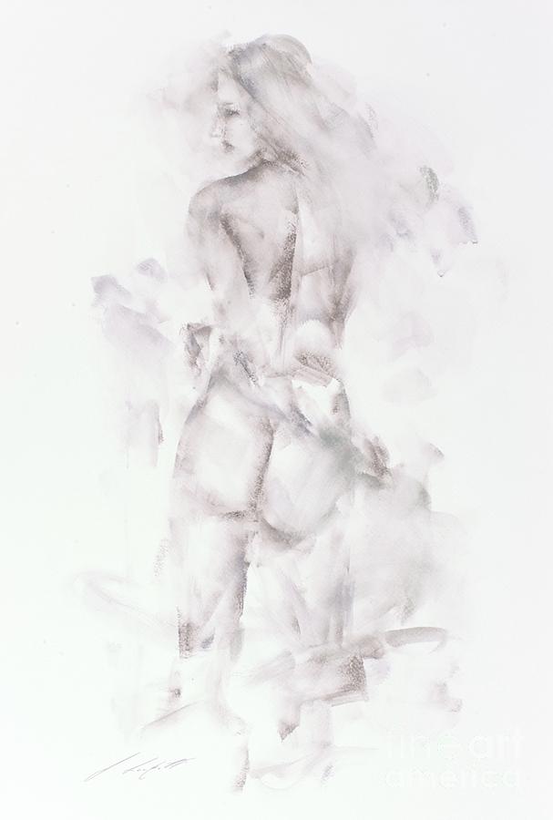 Female Nude Painting - Rhianon by Janette Lockett Female Nude Painting - Rhianon by Janette Lockett