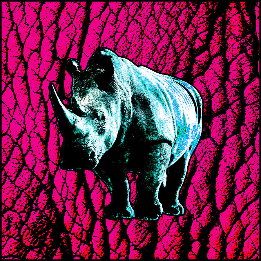 Rhino Digital Art by Hansi Kay - Fine Art America