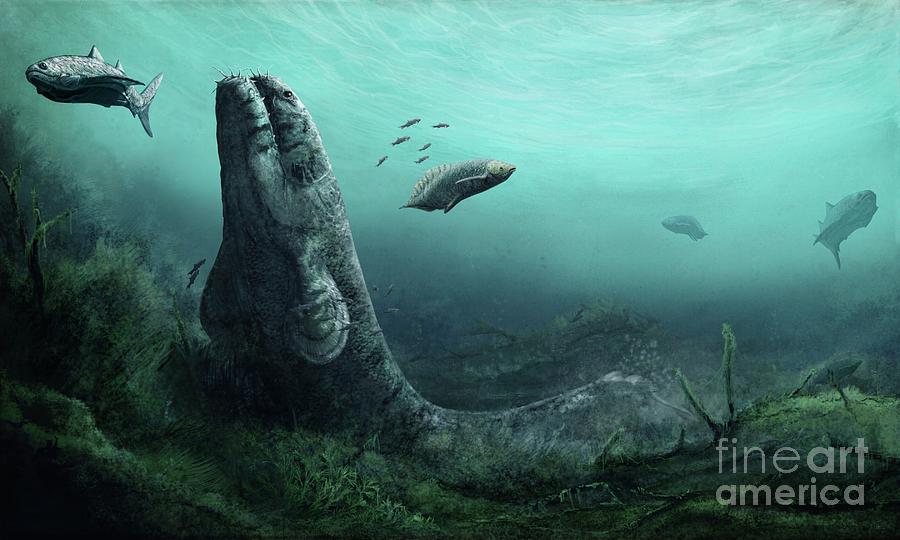 Rhizodus Prehistoric Fish By Mark P. Witton Science Photo Library