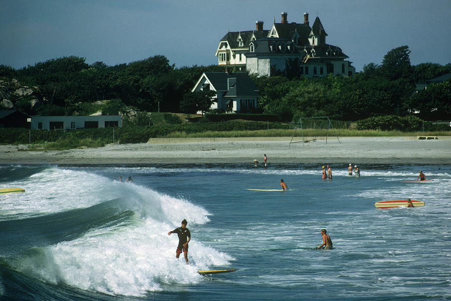 Rhode Island Surfers Photograph by Slim Aarons