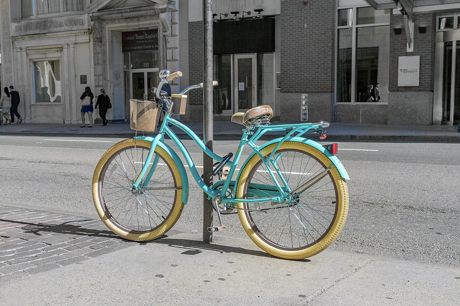 Bike Photograph - Rhode Island Traveler by Betsy Knapp Bike Photograph - Rhode Island Traveler by Betsy Knapp