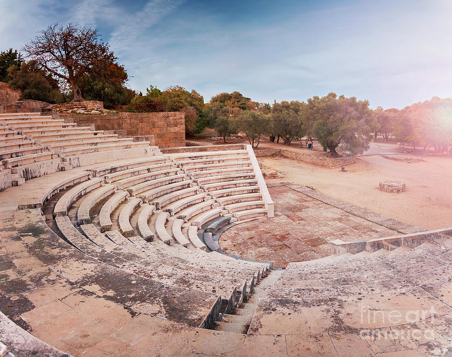 Rhodes town amphitheatre Photograph by Sophie McAulay
