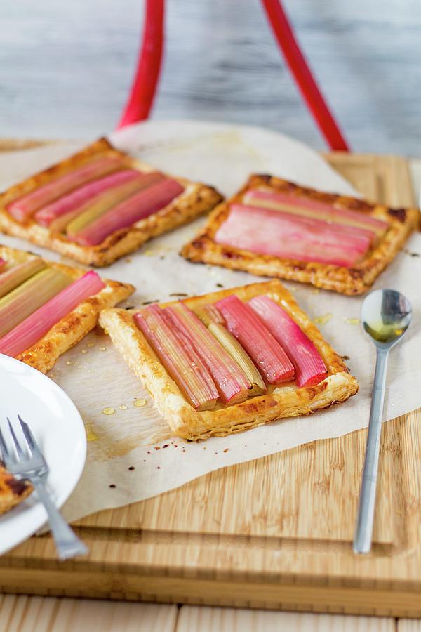 Rhubarb Puff Pastries Photograph by Kevin Buch