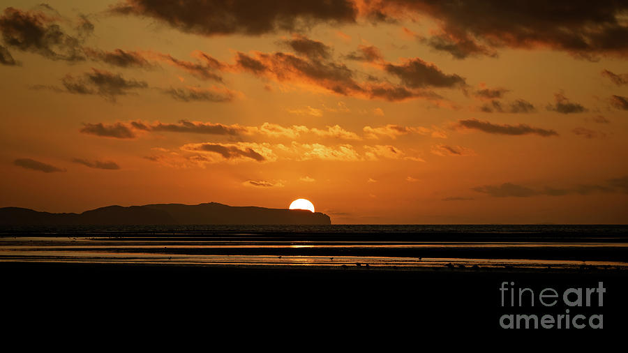 Rhyl Sunset Wales Photograph by Adrian Evans
