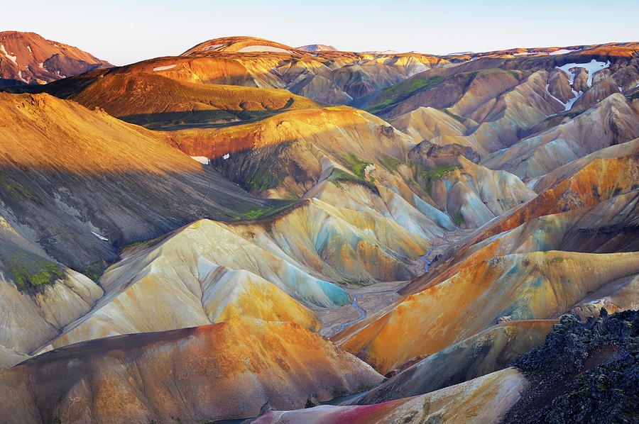 Rhyolite Mountains, Iceland Digital Art by Cornelia Dorr Fine Art America