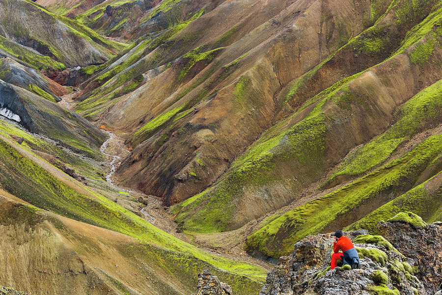 Nature Digital Art - Rhyolith Mountains, Iceland by Rainer Mirau