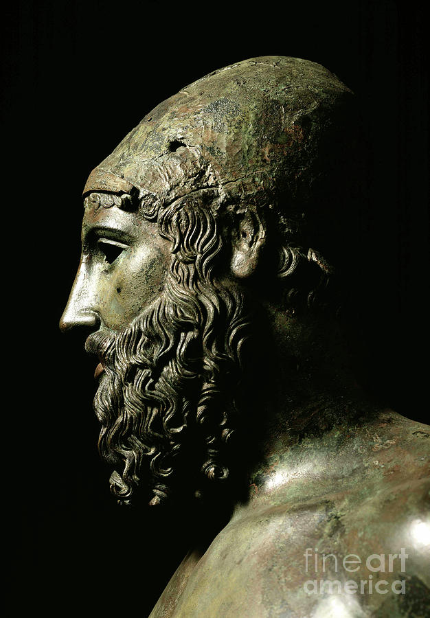 Riace bronze, Statue B Sculpture by Greek School