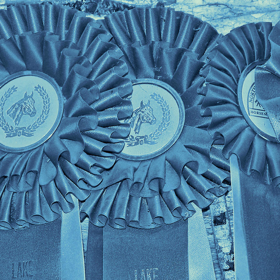 Blue Ribbons #1 Photograph by Dressage Design