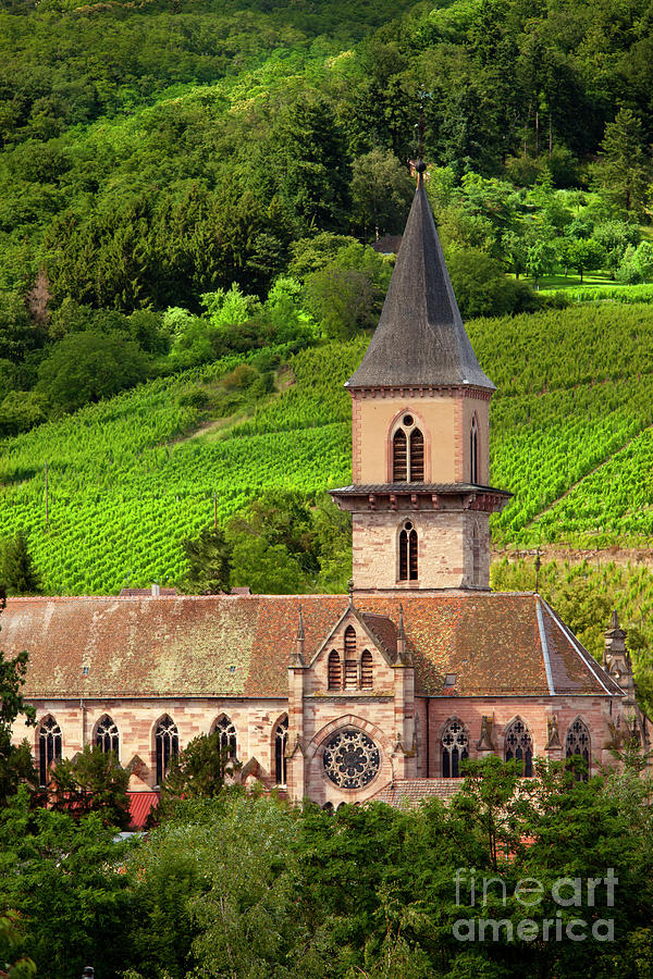 Ribeauville Alsace France Church Photograph by Brian Jannsen