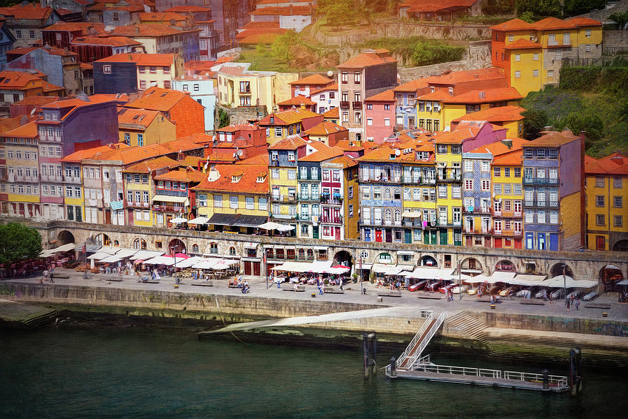 Ribeira Waterfront Porto Portugal  Photograph by Carol Japp