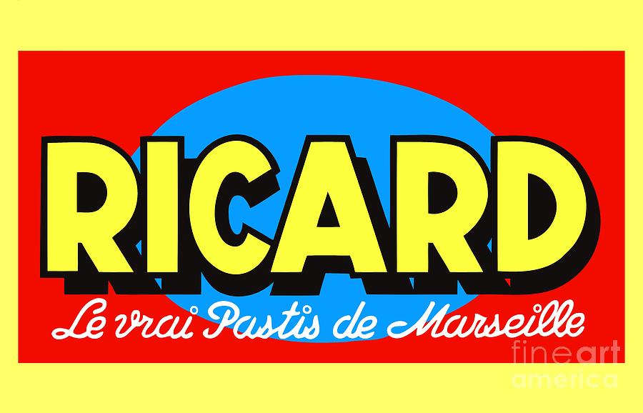 France Digital Art - Ricard by Studio Poco Los Angeles France Digital Art - Ricard by Studio Poco Los Angeles