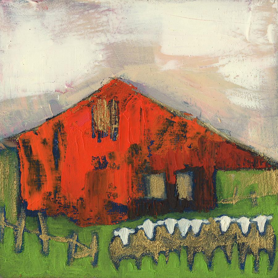 Architecture Painting - Rice Barn by Sue Jachimiec