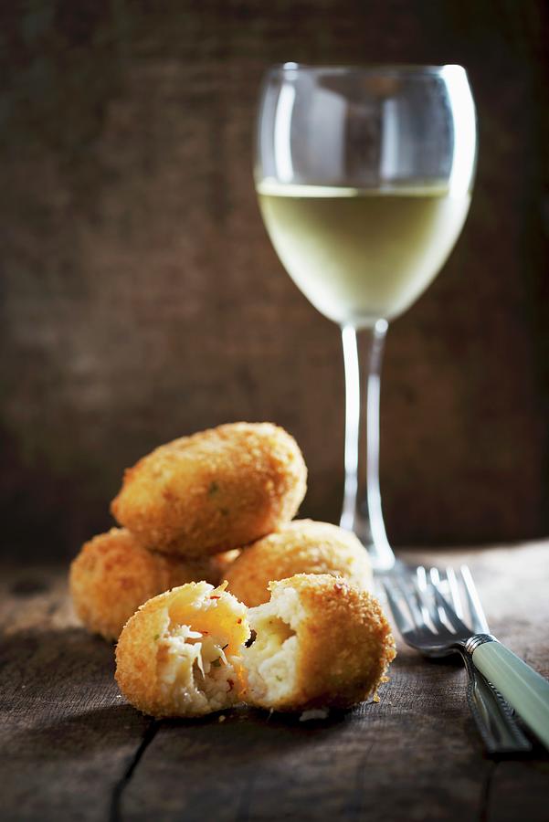 Rice Croquette With Cheese Photograph by Nitin Kapoor
