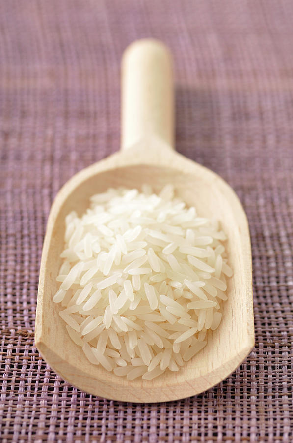 Rice In A Spoon Photograph by Riou