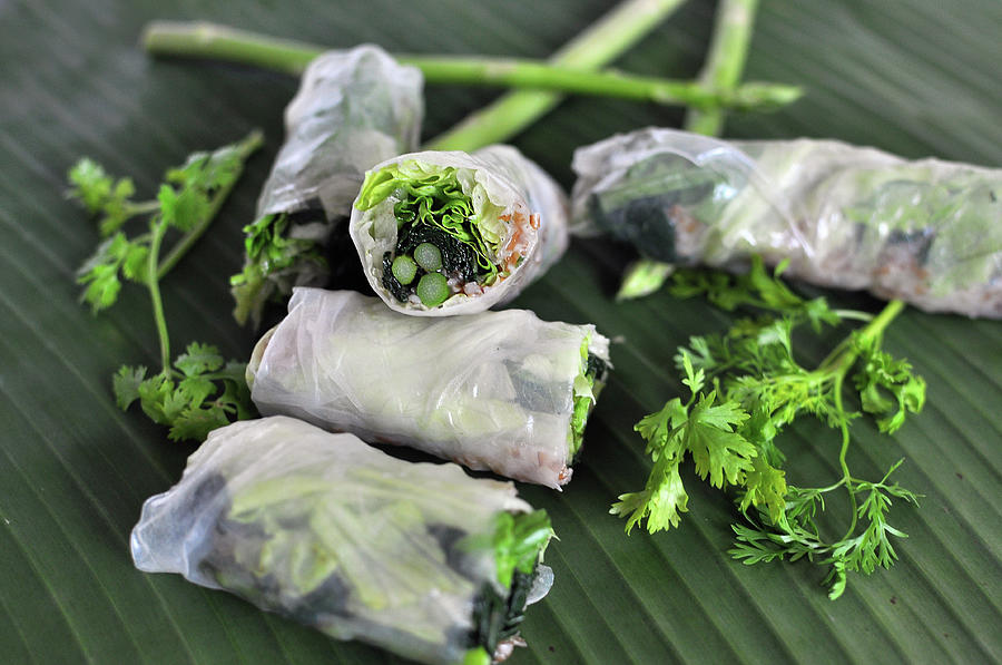 Rice Paper Rolls Photograph by Photo By Simon Sperling
