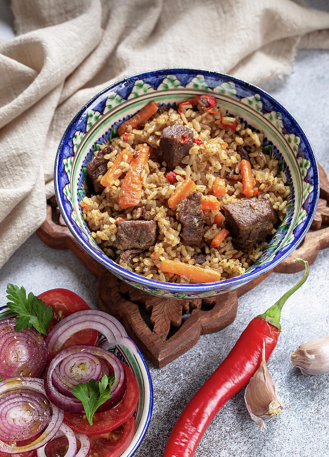 Rice Pilaf With Lamb Photograph by Andrey Maslakov