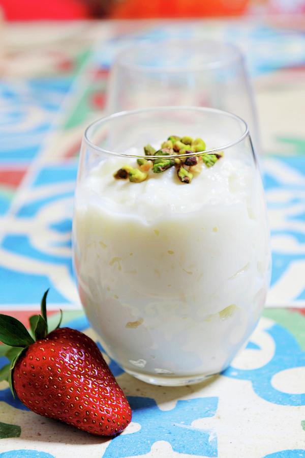 Rice Pudding With Pistachios dessert From Egypt Photograph by Yehia Asem El Alaily