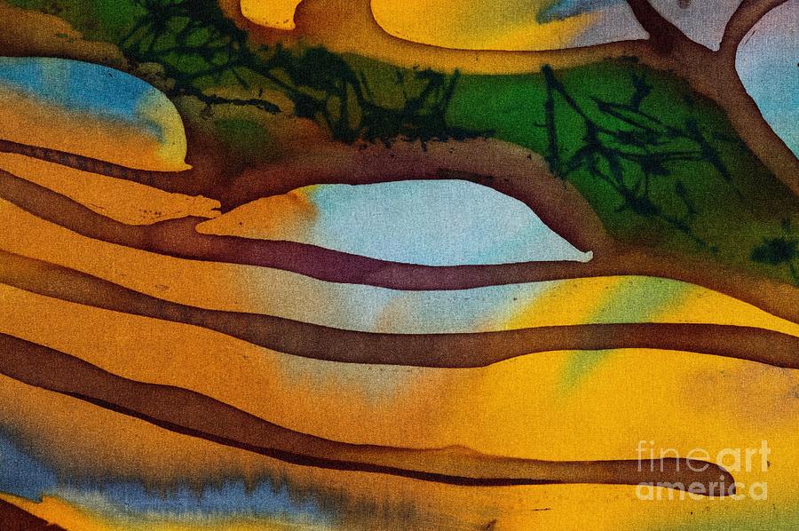 Rice Terraces Fragment Hot Batik Digital Art By Sergey Kozienko Fine Art America