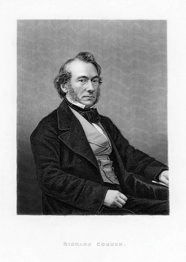 Richard Cobden, British Politician Drawing by Print Collector