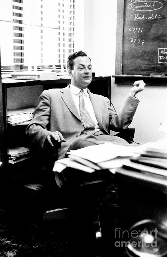 Richard Feynman Photograph by Photo (c) Estate Of Francis Bello/science Photo Library