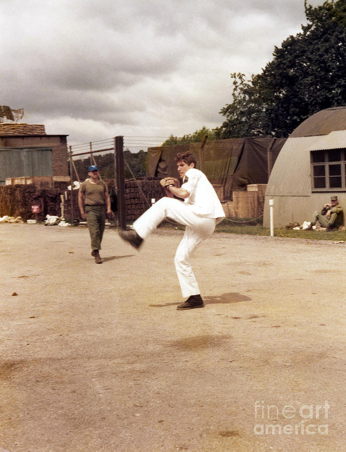 Richard Gere - Pitching a baseball on set of YANKS by Doc Braham Richard Gere - Pitching a baseball on set of YANKS by Doc Braham