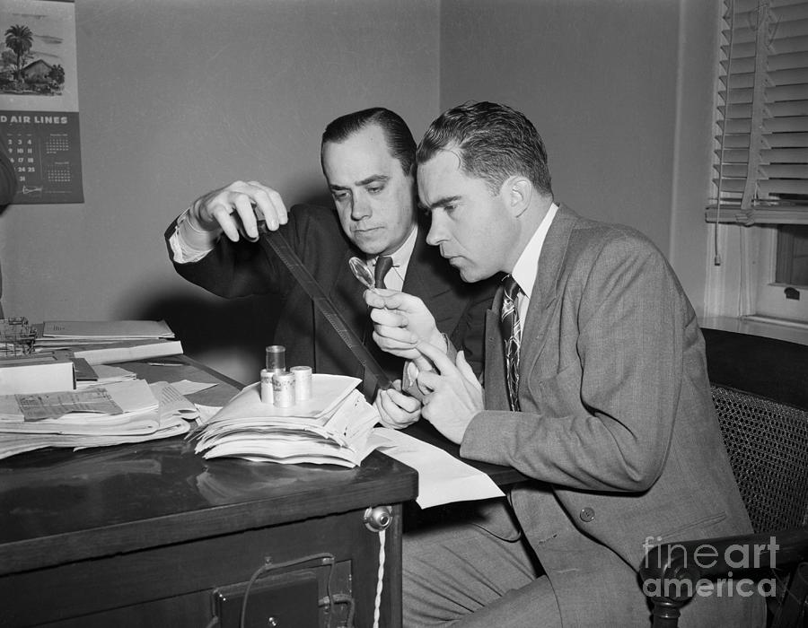 Richard M. Nixon And Robert Stripling Photograph by Bettmann
