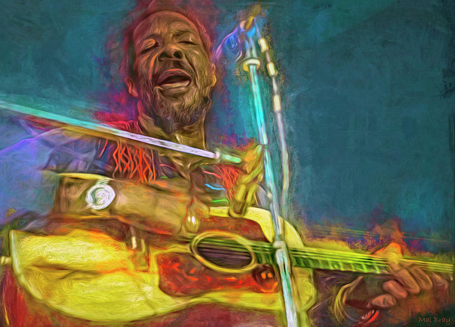 Rhythm And Blues Mixed Media - Richie Havens by Mal Bray