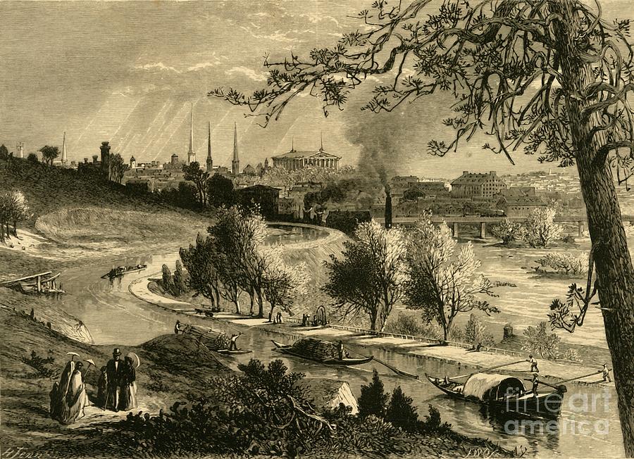 Richmond From Hollywood Drawing by Print Collector