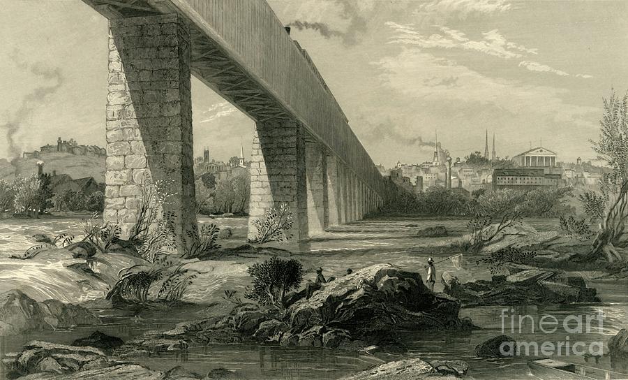 Richmond From The James Drawing by Print Collector