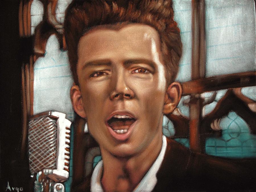 Rick Astley portrait Rickrolling rick-roll Never Gonna Give You Up Painting  by Argo - Fine Art America