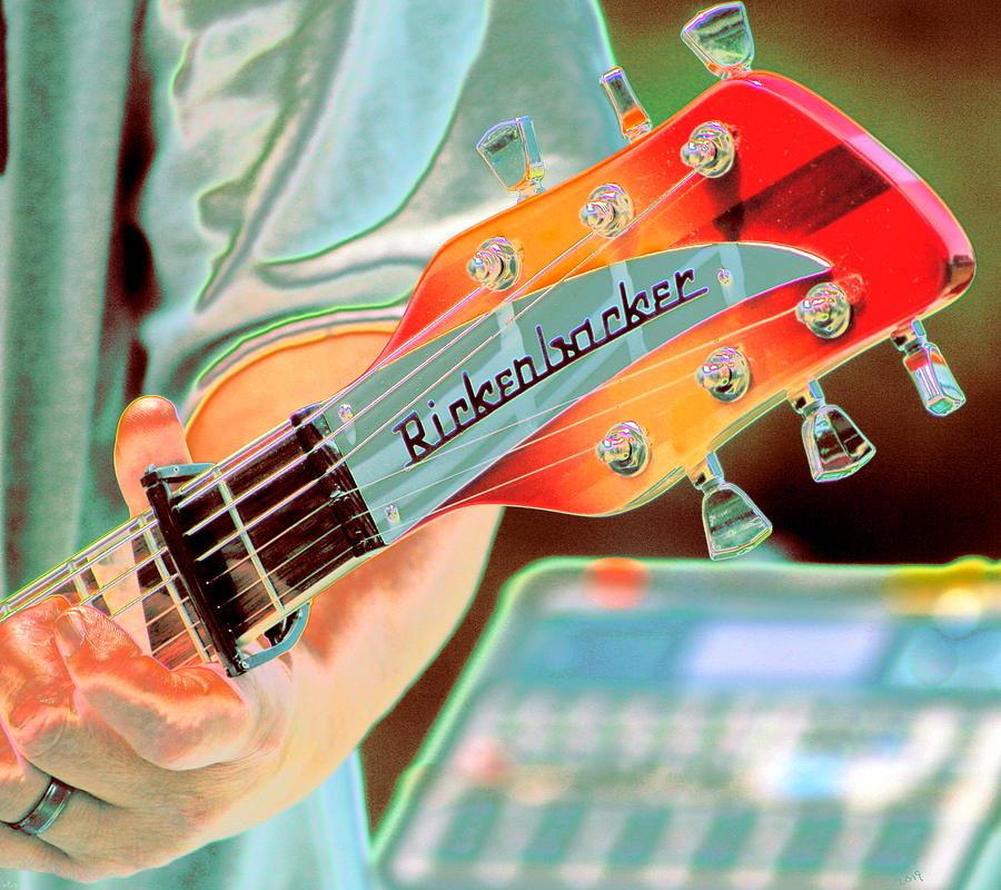 Rickenbacker Guitar Digital Art by Cliff Wilson
