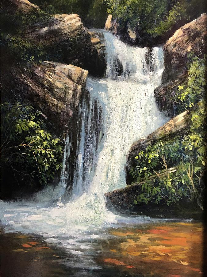 Ricketts Glenn Falls Painting by Milan Melicharek | Fine Art America