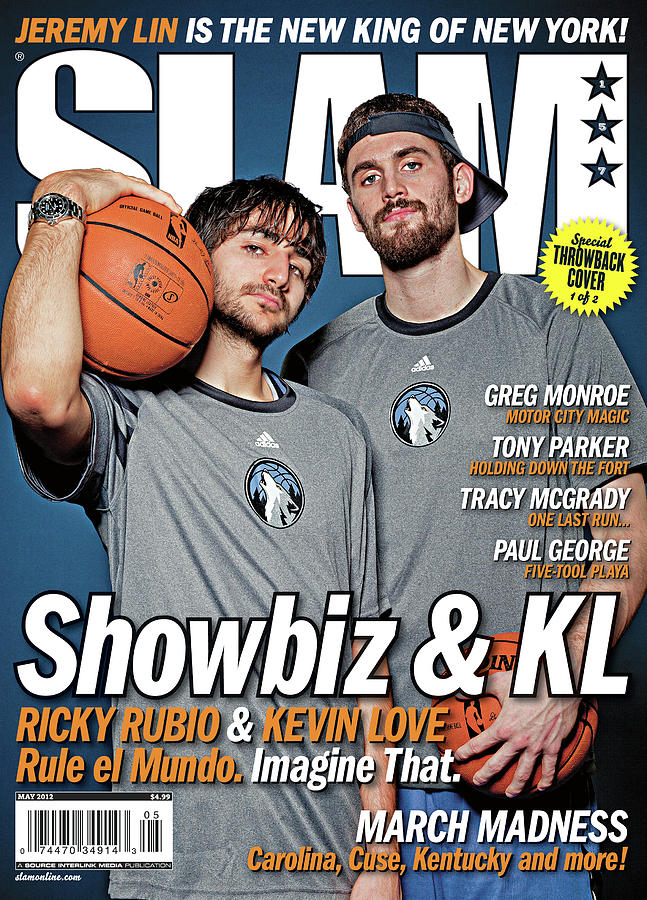 Ricky Rubio & Kevin Love: Showbiz & KL: Rule el Mundo. Imagine That. SLAM Cover Photograph by Atiba Jefferson