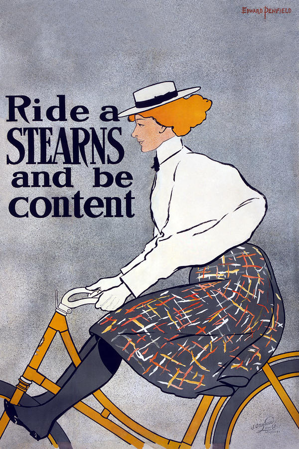 Ride a Stearns Bike and be Content Painting by Ottomann