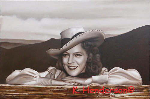 Still Life Painting - Ride Em Cowgirl by K Henderson by K Henderson
