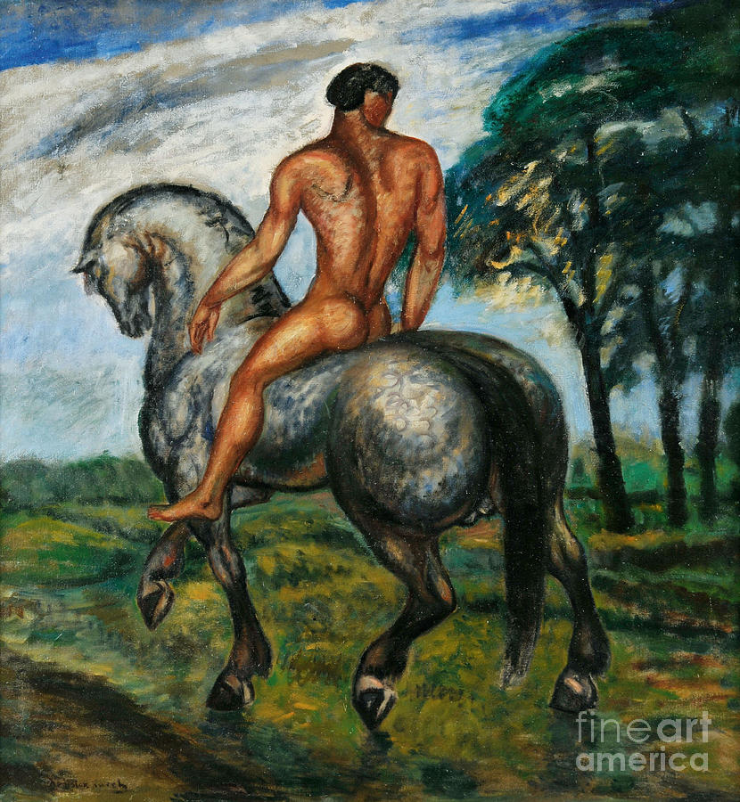 Rider At Dusk Drawing by Heritage Images