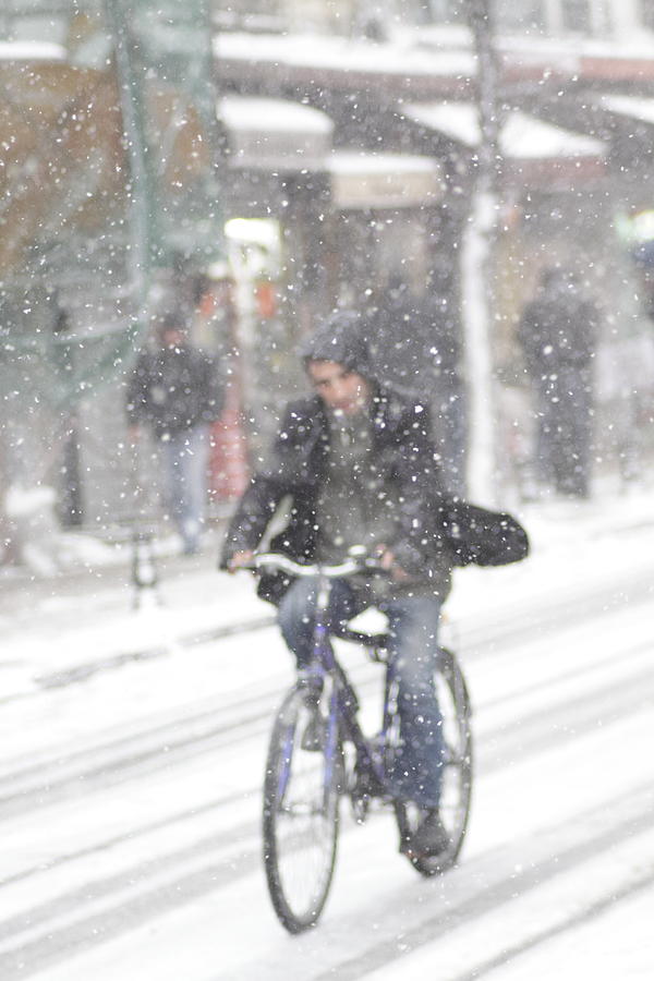 Snow Photograph - Rider by Nejdet Badem