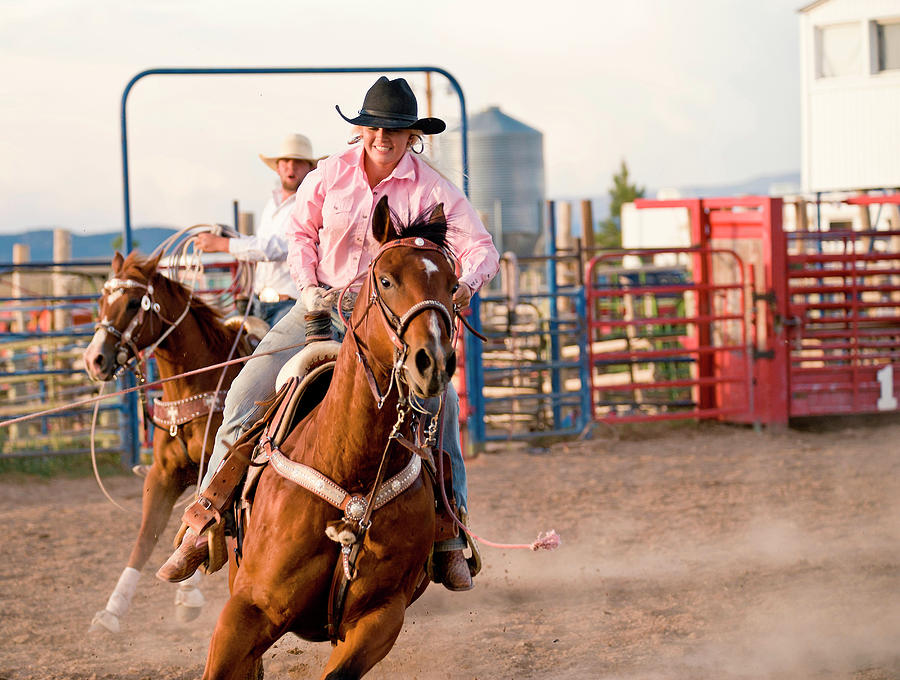 Riders In Action At Bryce Rodeo, Bryce Photograph by Cultura Rm Exclusive/ben Pipe Photography