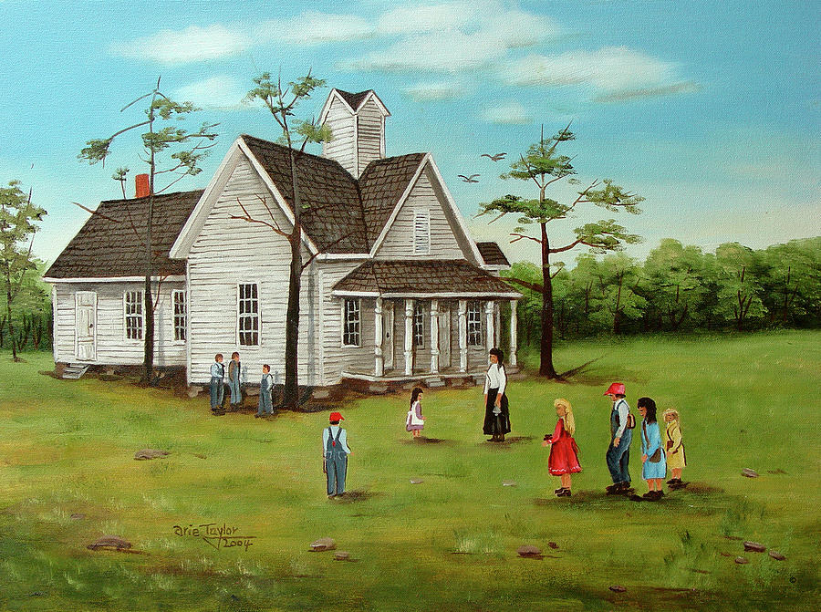 Vintage Painting - Ridge Academy by Arie Reinhardt Taylor