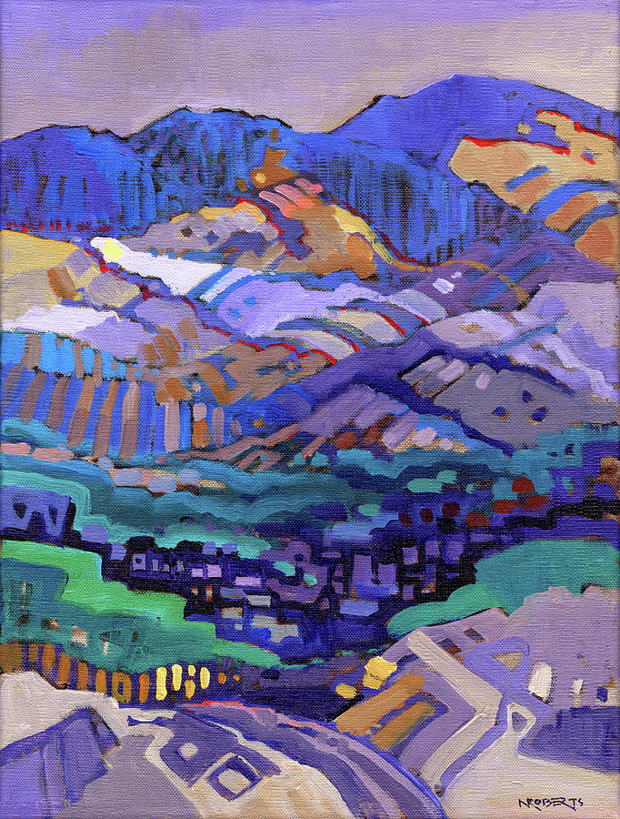 Landscape Painting - Ridge Top Vista by Nancy Roberts