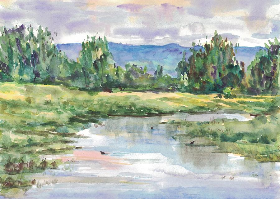 Ridgefield Wildlife Refuge Painting by Hiroko Stumpf | Fine Art America