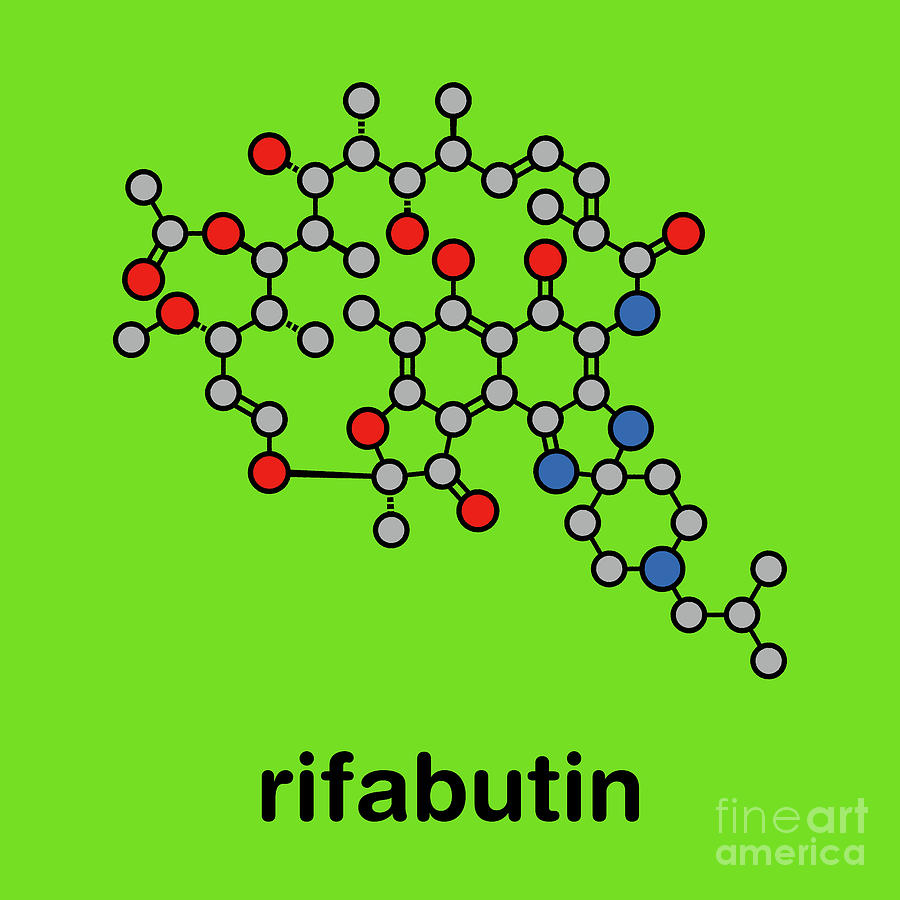 Rifabutin Tuberculosis Drug Molecule Photograph by Molekuul/science .